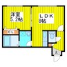 イクシオ北16条 1LDKの間取り