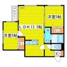 札幌市営地下鉄東豊線/環状通東駅 徒歩7分 4階 築11年 2LDKの間取り