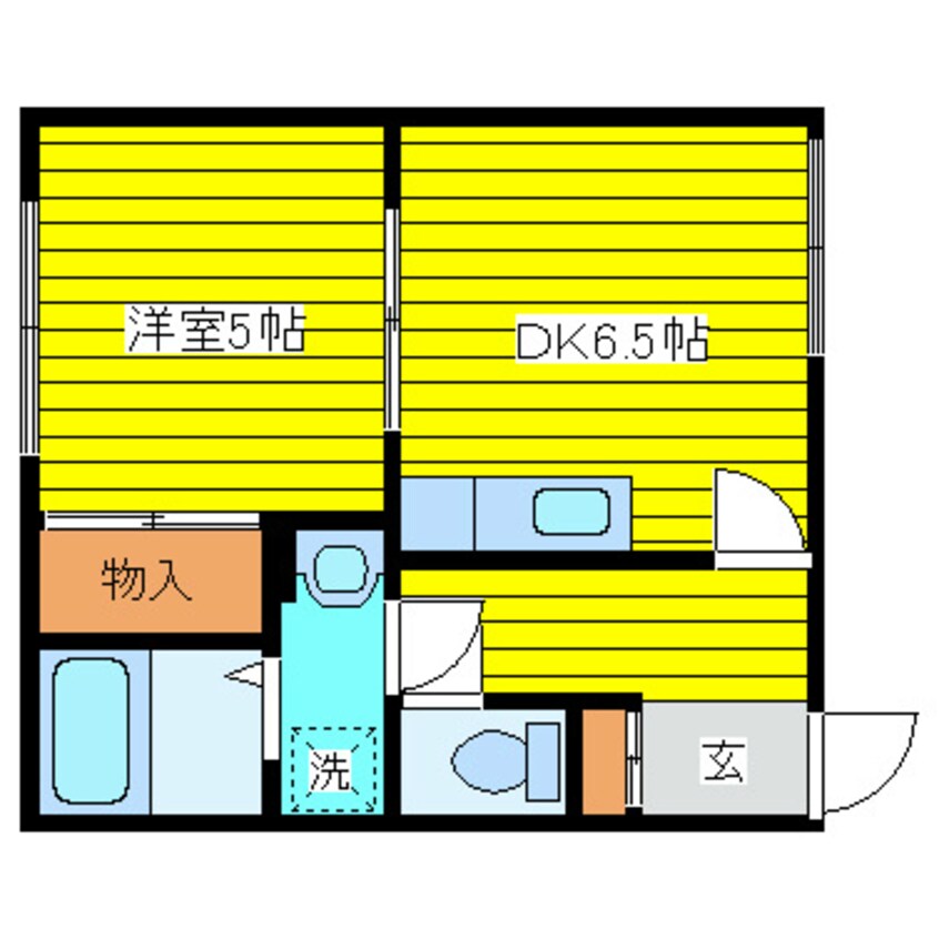 間取図 札幌市営地下鉄東豊線/元町駅 徒歩11分 2階 築33年