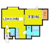 札幌市営地下鉄東豊線/環状通東駅 徒歩14分 3階 築15年 1LDKの間取り