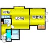 札幌市営地下鉄東豊線/元町駅 徒歩12分 2階 築20年 1LDKの間取り