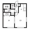 グロワール元町 1LDKの間取り