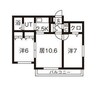 シリウスタウン 2LDKの間取り