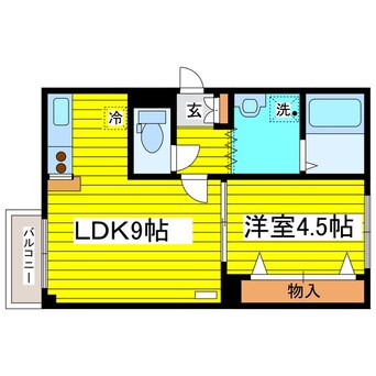 間取図 札幌市営地下鉄東豊線/元町駅 徒歩7分 3階 築32年