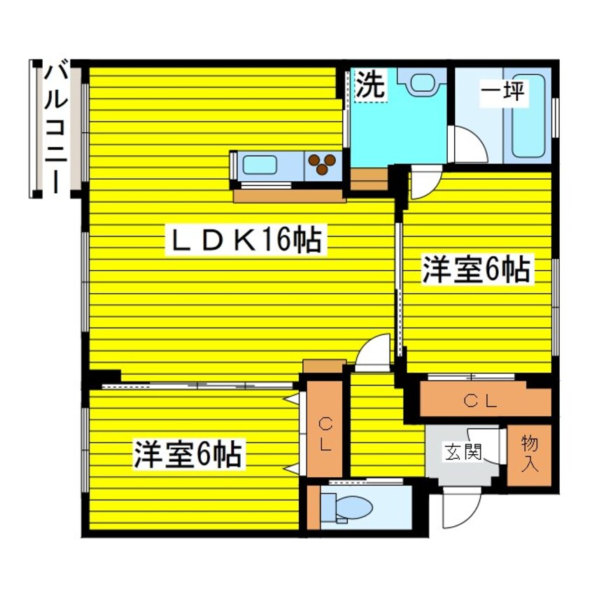 間取図 札幌市営地下鉄東豊線/環状通東駅 徒歩1分 1階 築11年