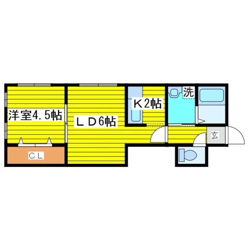 間取図 札幌市営地下鉄東豊線/北１３条東駅 徒歩3分 3階 築16年