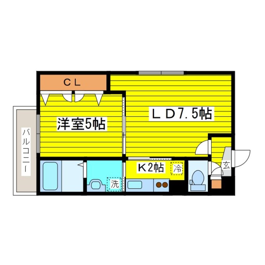 間取図 札幌市営地下鉄東豊線/東区役所前駅 徒歩4分 5階 築16年