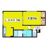 クリアーフィールド 1LDKの間取り
