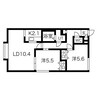 レタドール8-4 2LDKの間取り
