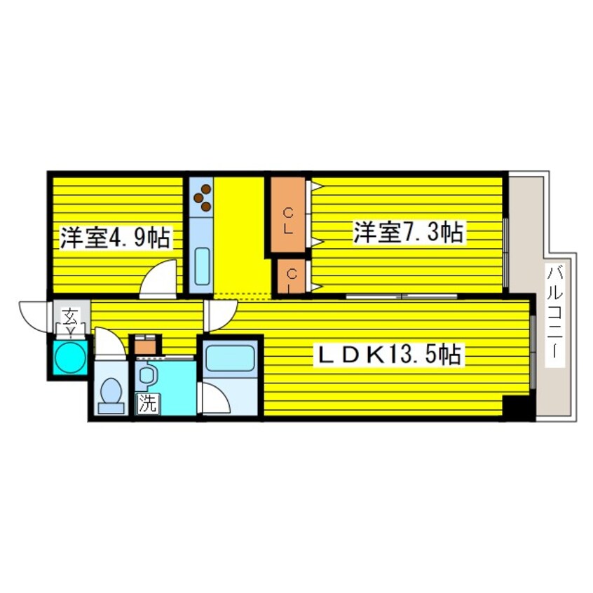 間取図 札幌市営地下鉄南北線/北２４条駅 徒歩11分 4階 築17年