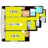 札幌市営地下鉄東豊線/北１３条東駅 徒歩10分 9階 築20年 2LDKの間取り