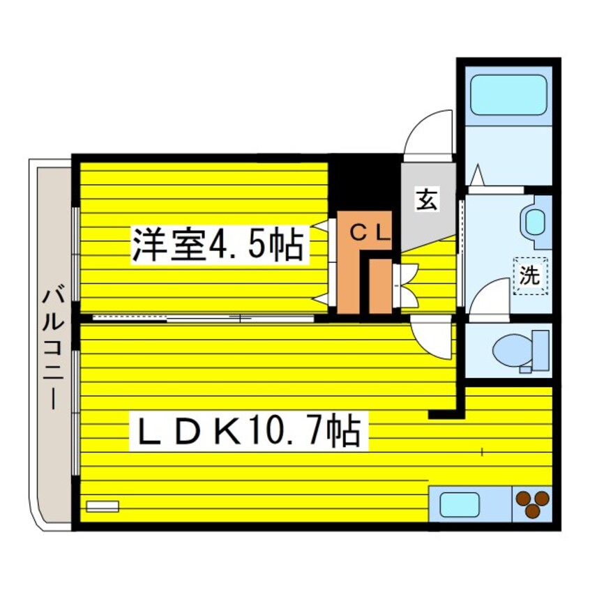 間取図 グランメールクラッセ13