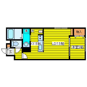 間取図 札幌市営地下鉄東豊線/元町駅 徒歩2分 1階 築22年