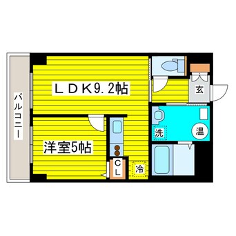 間取図 札幌市営地下鉄東豊線/元町駅 徒歩5分 4階 築13年