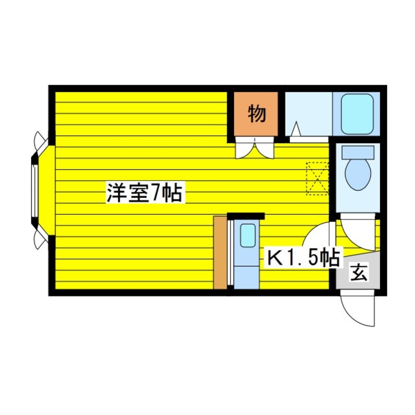 間取図 札幌市営地下鉄東豊線/元町駅 徒歩9分 3階 築34年