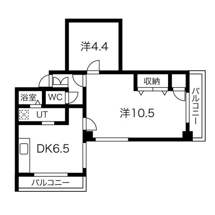 間取図 札幌市営地下鉄東豊線/東区役所前駅 徒歩3分 3階 築36年