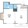 ピオネーロN16 1DKの間取り