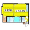 札幌市営地下鉄東豊線/環状通東駅 徒歩5分 3階 築22年 1DKの間取り