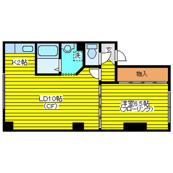 間取図 札幌市営地下鉄東豊線/東区役所前駅 徒歩9分 3階 築35年