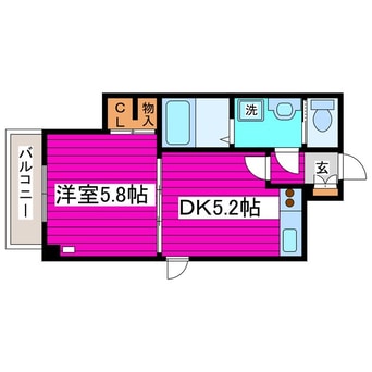 間取図 札幌市営地下鉄東豊線/環状通東駅 徒歩1分 7階 築35年