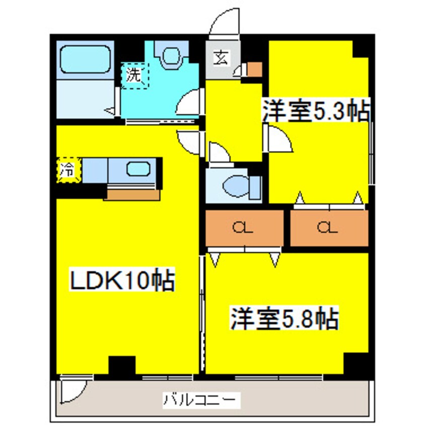 間取図 札幌市営地下鉄東豊線/元町駅 徒歩7分 9階 築25年