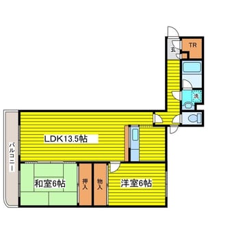 間取図 札幌市営地下鉄東豊線/環状通東駅 徒歩15分 4階 築28年