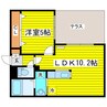 Posh元町 1LDKの間取り