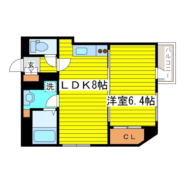 間取り図 札幌市営地下鉄東豊線/元町駅 徒歩9分 5階 築16年