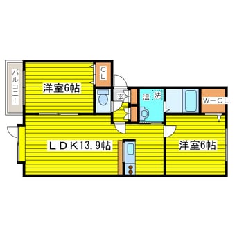 間取図 札幌市営地下鉄東豊線/元町駅 徒歩12分 1階 築21年