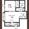 札幌市営地下鉄東豊線/東区役所前駅 徒歩6分 2階 築20年 1LDKの間取り