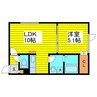 札幌市営地下鉄東豊線/元町駅 徒歩4分 2階 築15年 1LDKの間取り
