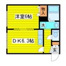 札幌市営地下鉄東豊線/元町駅 徒歩8分 4階 築34年 1DKの間取り