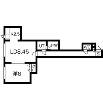 間取図 札幌市営地下鉄東豊線/東区役所前駅 徒歩6分 3階 築16年