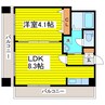 Wise VillageN14 1LDKの間取り