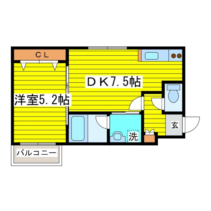 間取図 札幌市営地下鉄東豊線/元町駅 徒歩7分 3階 築20年