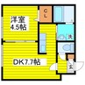 札幌市営地下鉄東豊線/東区役所前駅 徒歩6分 4階 築19年 1LDKの間取り
