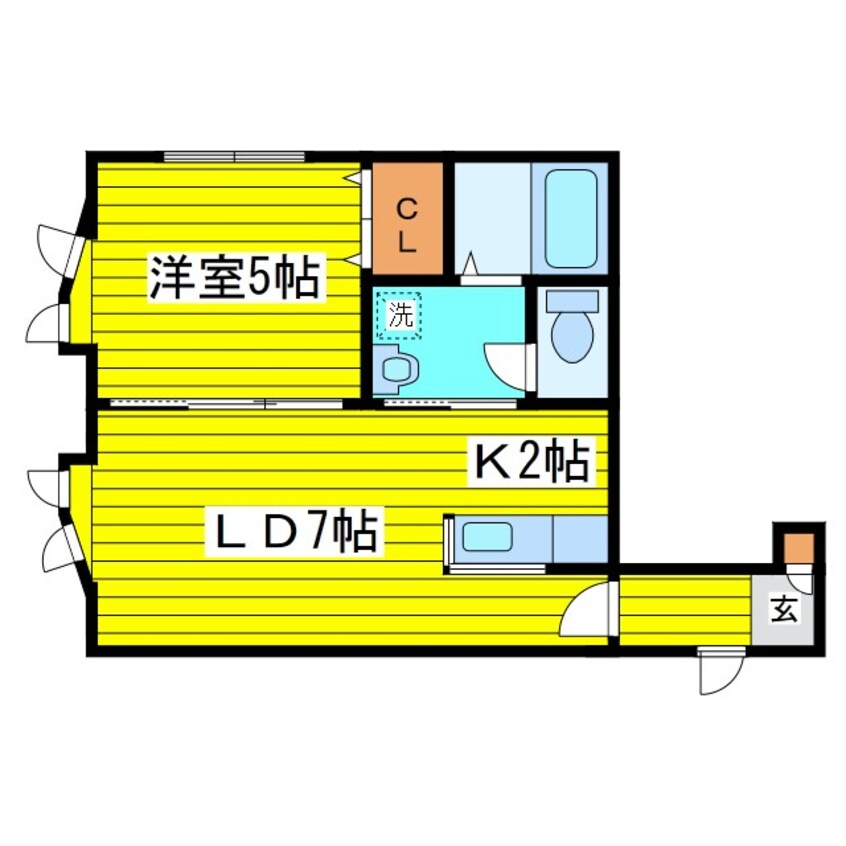 間取図 札幌市営地下鉄東豊線/元町駅 徒歩7分 3階 築20年