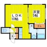 札幌市営地下鉄東豊線/環状通東駅 徒歩2分 2階 築19年 1LDKの間取り