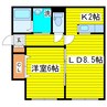 札幌市営地下鉄東豊線/環状通東駅 徒歩12分 2階 築10年 1LDKの間取り