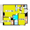 札幌市営地下鉄東豊線/東区役所前駅 徒歩8分 4階 築19年 2LDKの間取り