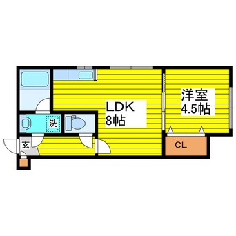 間取図 札幌市営地下鉄東豊線/環状通東駅 徒歩8分 3階 築15年