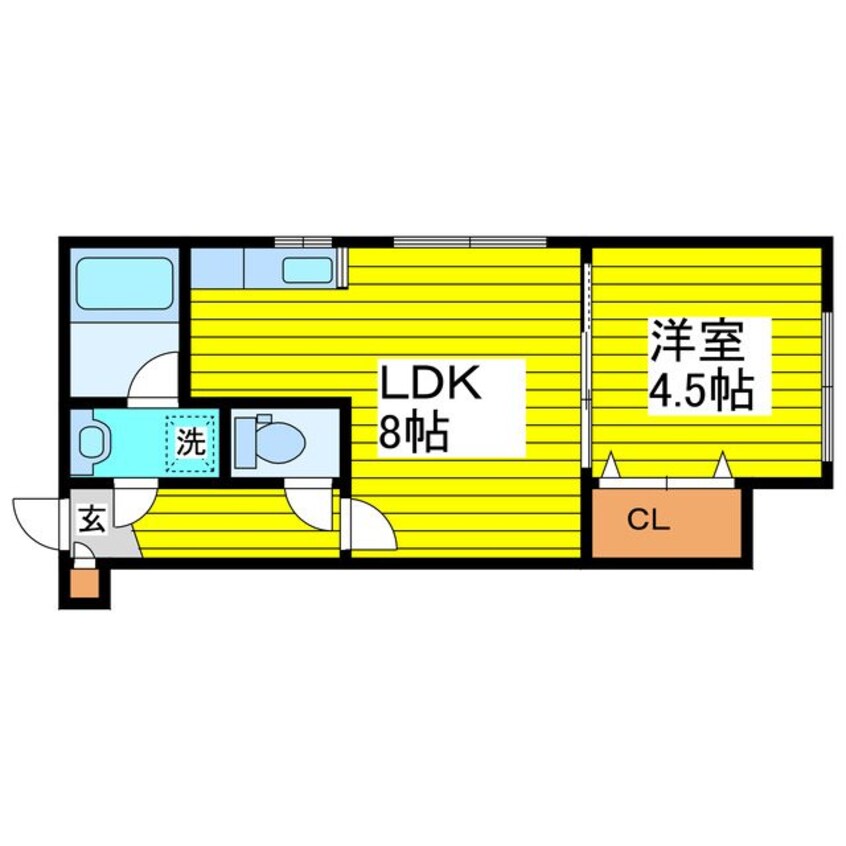 間取図 札幌市営地下鉄東豊線/環状通東駅 徒歩8分 3階 築15年