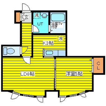 間取図 札幌市営地下鉄東豊線/環状通東駅 徒歩1分 3階 築19年