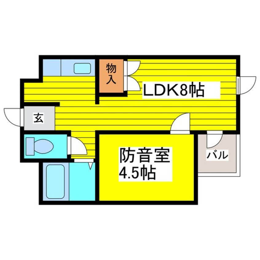 間取図 札幌市営地下鉄東豊線/環状通東駅 徒歩8分 3階 築29年