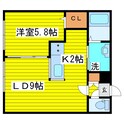 ヴィエルジュ北8条の間取図