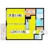 ルヌアージュ新道東 1LDKの間取り