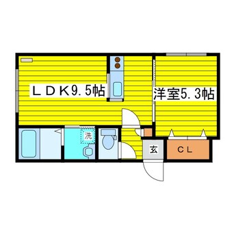 間取図 札幌市営地下鉄東豊線/環状通東駅 徒歩5分 3階 築10年