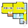 札幌市営地下鉄東豊線/環状通東駅 徒歩8分 3階 築26年 1DKの間取り