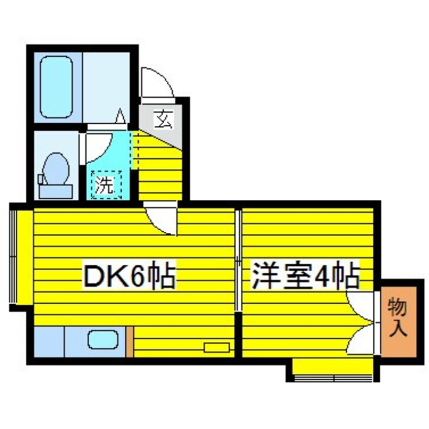 間取図 札幌市営地下鉄東豊線/環状通東駅 徒歩8分 2階 築26年