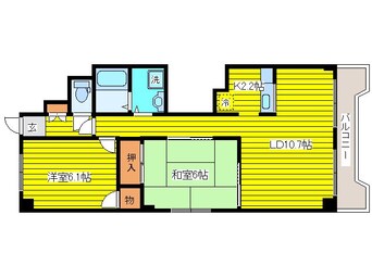 間取図 札幌市営地下鉄東豊線/元町駅 徒歩27分 8階 築33年